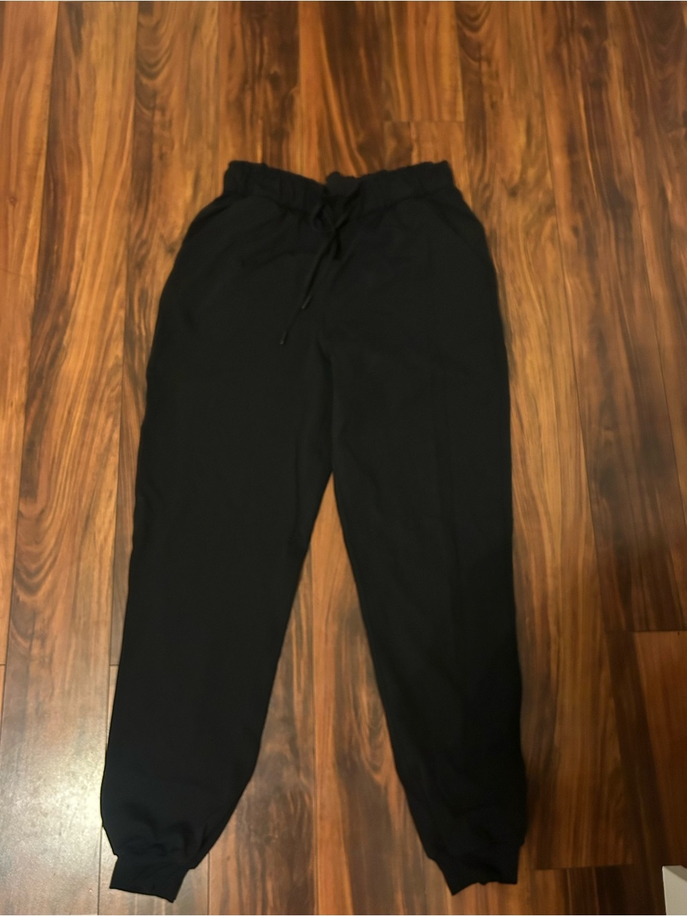 Women Black Drawstring Jogger Pants